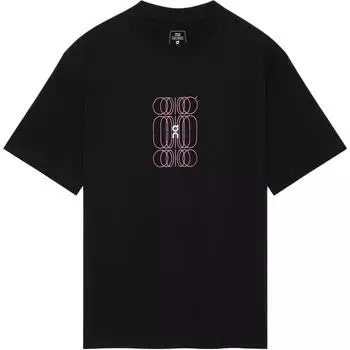 Женская футболка с графикой Club-T, повседневная, мягкая, с коротким рукавом, черная, темно-синяя 1WF12580074 XL