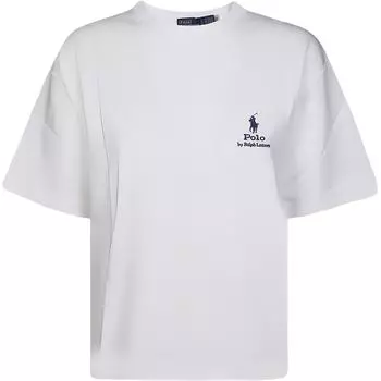 Женская футболка с коротким рукавом и круглым вырезом с логотипом Polo Ralph Lauren Белый 211959114-001 XS