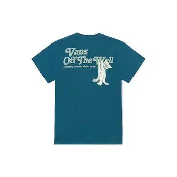 Женская футболка с коротким рукавом и круглым вырезом Vans Cat Print, темно-синие топы VN0008ZJ993 XL