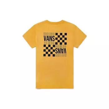 Женская футболка с коротким рукавом и логотипом бренда Vans, желтая VN0A4MNF50X XS