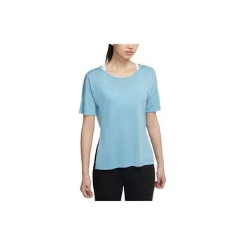 Женская футболка с коротким рукавом Nike Yoga Fitness, синяя CJ9327-424 S