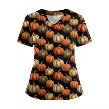 Женская футболка с коротким рукавом, однотонная, с V-образным вырезом, на пуговицах сбоку, с разрезом XXXXXL шафрановый