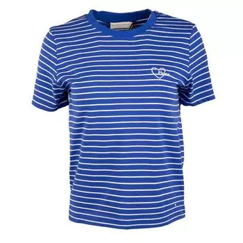 Женская футболка с короткими рукавами rosella синяя в полоску LA PETITE ETOILE S королевский синий