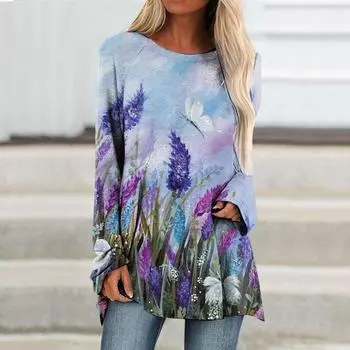 Женская футболка с круглым воротником, осенне-зимняя рубашка с длинным рукавом, свободные модные повседневные футболки, корейские легкие дышащие топы S