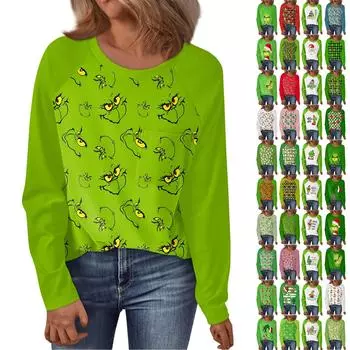 Женская футболка с круглым вырезом и длинным рукавом реглан, однотонная, модная, универсальная, свободная L бежевый