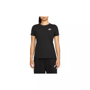 Женская футболка с круглым вырезом и короткими рукавами с логотипом Nike, черные DN2394-010 M