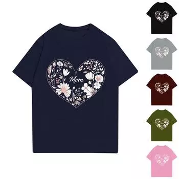 Женская футболка с круглым вырезом и короткими рукавами L армия зеленый