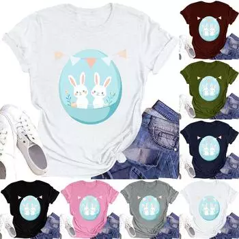 Женская футболка с круглым вырезом и короткими рукавами XXL чёрный