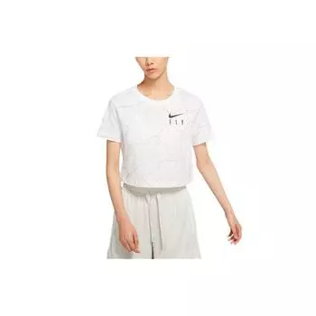 Женская футболка с круглым вырезом Nike Swoosh Fly Basketball, белая DD0838-100 M