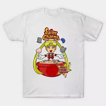 Женская футболка с матросскими подвесками, принт Харадзюку, кавайная футболка, летняя футболка с коротким рукавом, женская футболка, топ S