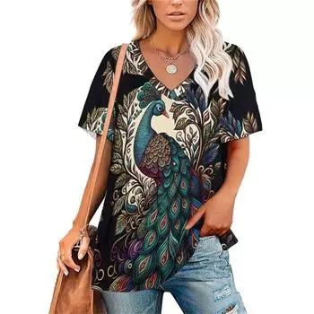 Женская футболка с милым рисунком из мультфильма аниме, топы большого размера с 3D принтом, с коротким рукавом, новинка лета, женская хипстерская мода для отдыха S