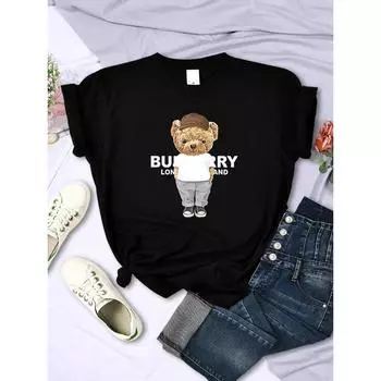 Женская футболка с принтом, футболка с коротким рукавом, футболка с рисунком, топ, парная одежда XS