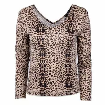 Женская футболка с принтом и V-образным вырезом VERO MODA