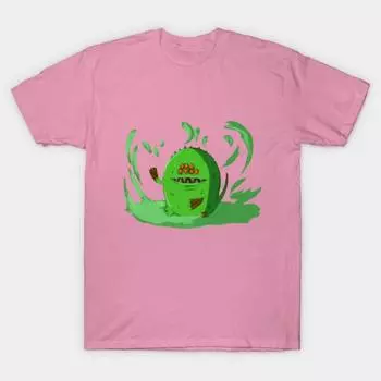 Женская футболка с принтом рыбы фугу Харадзюку, кавайная футболка, летняя футболка с коротким рукавом, женская футболка, топ S розовый