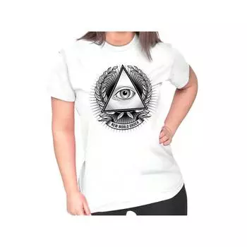 Женская футболка с символом треугольника Freemason Providence S