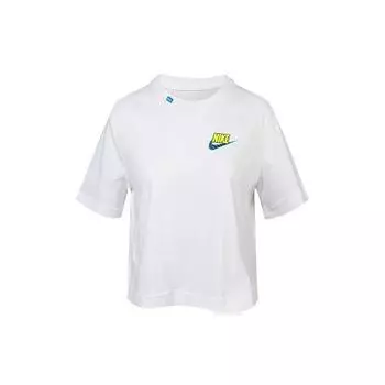 Женская футболка с укороченным топом Nike Sportswear, белая CV9170-100 XL