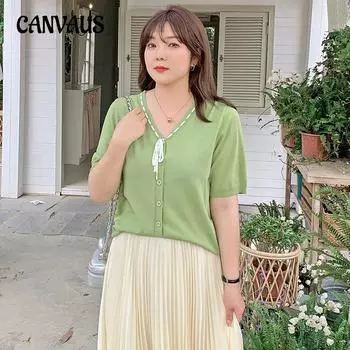 Женская футболка с v-образным вырезом и короткими рукавами больших размеров, женская летняя свободная трикотажная одежда