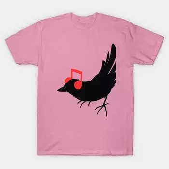 Женская футболка Слушаю мою песню Принт Харадзюку Каваий Футболка Летняя с коротким рукавом Женская футболка Топ S