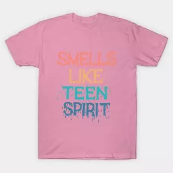 Женская футболка Smells Teen Spirit Типография Принт Харадзюку Кавайная футболка Летняя футболка с коротким рукавом Женская футболка Топ S