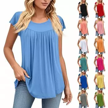 Женская футболка средней длины с круглым вырезом и коротким рукавом, свободная повседневная футболка с коротким рукавом, топ XXXL розовый