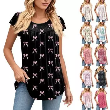 Женская футболка средней длины с круглым вырезом и коротким рукавом, свободная повседневная футболка с коротким рукавом, топ M бежевый