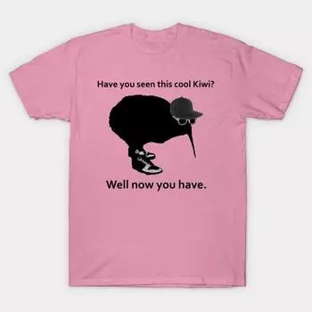 Женская футболка The Kiwi с принтом Харадзюку, кавайная футболка, летняя футболка с коротким рукавом, женская футболка, топ S розовый