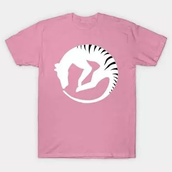 Женская футболка Тилацин Жив Белая Принт Харадзюку Кавайная футболка Летняя с коротким рукавом Женская футболка Топ S розовый