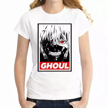 Женская футболка Tokyo Ghoul Ink Art Ken Kaneki Anime Manga Artwork Girl s