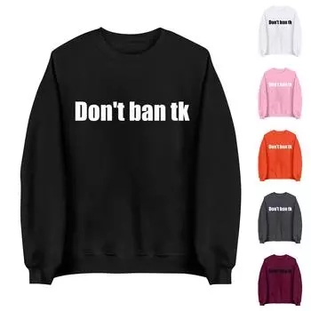 Женская футболка, топы, свободные, модные и повседневные, с принтом ко Дню святого Валентина, с круглым вырезом и длинными рукавами S