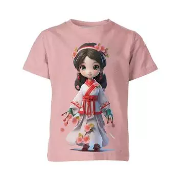 Женская футболка унисекс больших размеров с 3D китайским мультяшным принтом, распродажа, рубашки большого размера с графическим рисунком, топы S