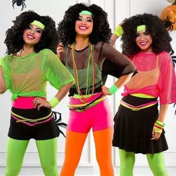 Женская футболка в сеточку, сплошной цвет, свободный пуловер с круглым вырезом и рукавами три четверти, прозрачный топ для вечеринок в ночном клубе L флуоресцентный зеленый