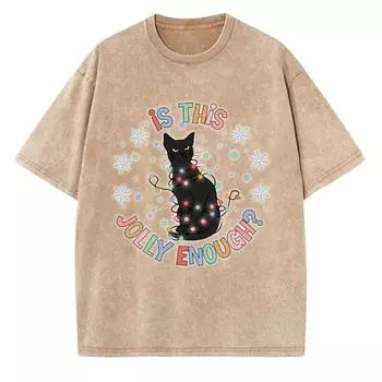 Женская футболка Y2K с принтом черного кота, в стиле гранж, вываренная, оверсайз, с коротким рукавом, хрустящий дышащий топ, стиль ретро S