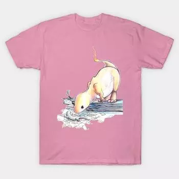 Женская футболка Ящерица и Саламандра Принт Харадзюку Кавайная футболка Летняя футболка с коротким рукавом Женская футболка Топ S