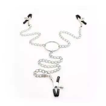 Женская грудь сосок стимулирующий 3 точки маленькие клипсы с соединительной цепочкой новый