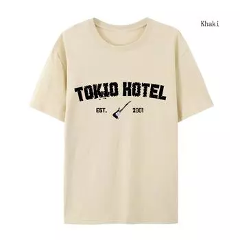 Женская хип-хоп уличная футболка одежда рок-группа Tokio Hotel Kaulitz принт футболка хлопковая футболка тренд короткий рукав футболка S