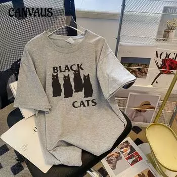 Женская хлопковая футболка с короткими рукавами больших размеров, летние повседневные свободные топы для пар большого размера M белый