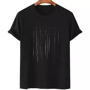 Женская хлопковая футболка с надписью L