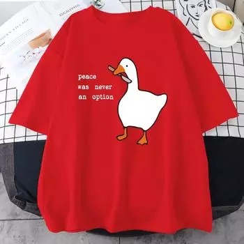 Женская хлопковая футболка с принтом «Мир никогда не была вариантом», модная повседневная свободная футболка с короткими рукавами для творчества, женская футболка XS