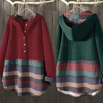 Женская хлопковая куртка в этническом стиле, популярная, осенне-зимняя, теплая, тонкая куртка, повседневное пальто S красный