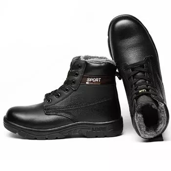 Женская хлопковая обувь. Теплая хлопковая обувь. Водонепроницаемые хлопковые сапоги. Высокие сапоги. 45 чёрный