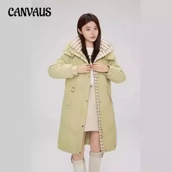 Женская хлопковая одежда больших размеров, зимняя, средней длины, выше колена, вафельная, утолщенная, хлопковая куртка, куртка Tide M чёрный