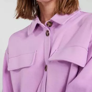 Женская хлопковая рубашка с длинными рукавами PIECES