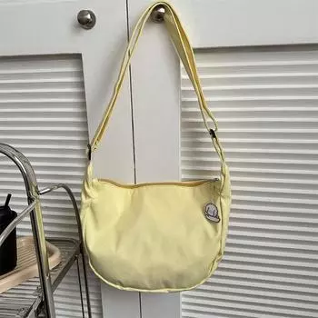 Женская холщовая сумка через плечо на молнии, женские дорожные спортивные сумки через плечо чёрный