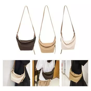 Женская холщовая сумка через плечо, однотонная сумка через плечо в японском стиле, повседневные сумки-мессенджеры, большая вместительная сумка для покупок Ins хаки