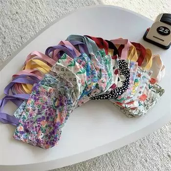 Женская холщовая сумка с красивым цветком, сумки для хранения туалетных принадлежностей для улицы, телефона, сумки для хранения Oagnzier, корейские тканевые сумки, ланч-бокс, сумка бенто