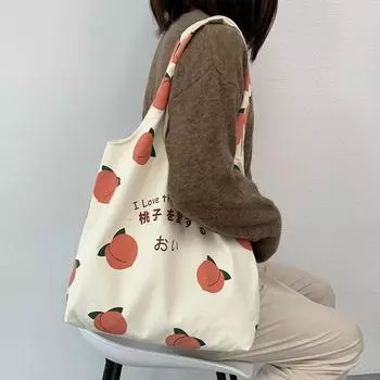 Женская холщовая сумка, женская сумка через плечо, большая вместимость для студентов в нише класса, дизайнерский смысл, простая и универсальная тканевая сумка