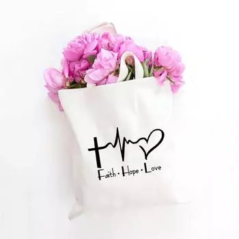 Женская Холстовая Сумка Холст Сумка Для Покупок Эко Письмо Цветочная Сумка Большая Сумка Книга Сумка Многоразовые Продуктовые Женские Сумки-Покупатели 24*26cm