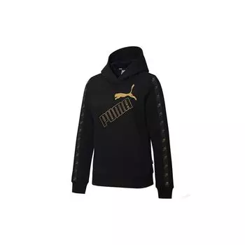 Женская худи с усиленной графикой Puma на флисовой подкладке, черная 586609-51 S