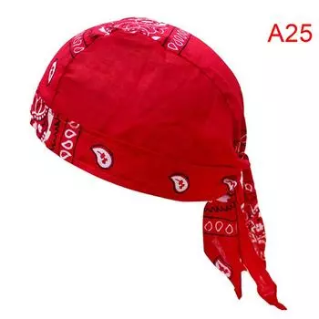 Женская и мужская бандана, хлопковая шляпа унисекс с принтом Durag, пиратский платок на голову