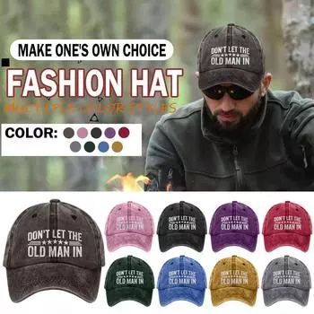 Женская и мужская бейсбольная кепка с принтом для взрослых, хлопковая шапка для папы One Size